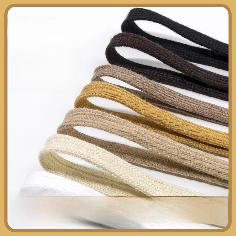 Brown Flat Double Layer Canvas Sports Shoe Laces for Men And Women Khaki Coffee Color Universal Fit for Running Shoes
Brown Flat Double Layer Canvas Sports Shoe Laces for Men And Women Khaki Coffee Color Universal Fit for Running Shoes