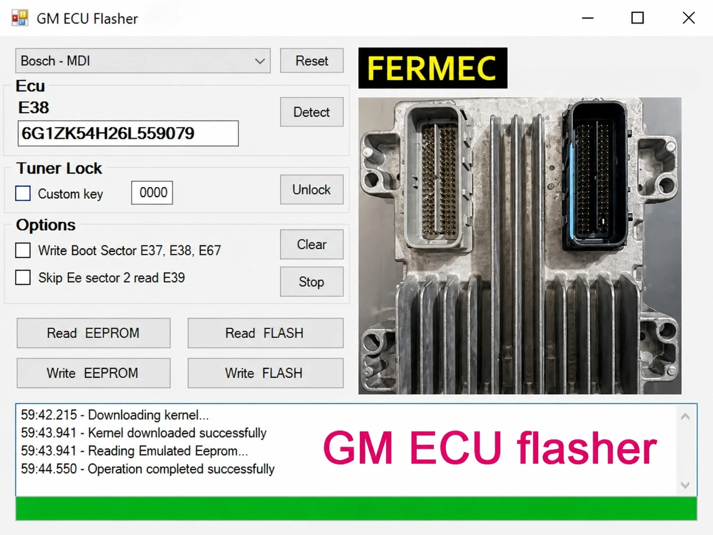 GM ECU Flasher Thru J2534 Read Write Flash EEPROM Unlock Functions E37 E38 E39 E39A E67 E78 E83 E92 E98 SIMTEC 76.1 GM vehicles
GM ECU Flasher Thru J2534 Read Write Flash EEPROM Unlock Functions E37 E38 E39 E39A E67 E78 E83 E92 E98 SIMTEC 76.1 GM vehicles