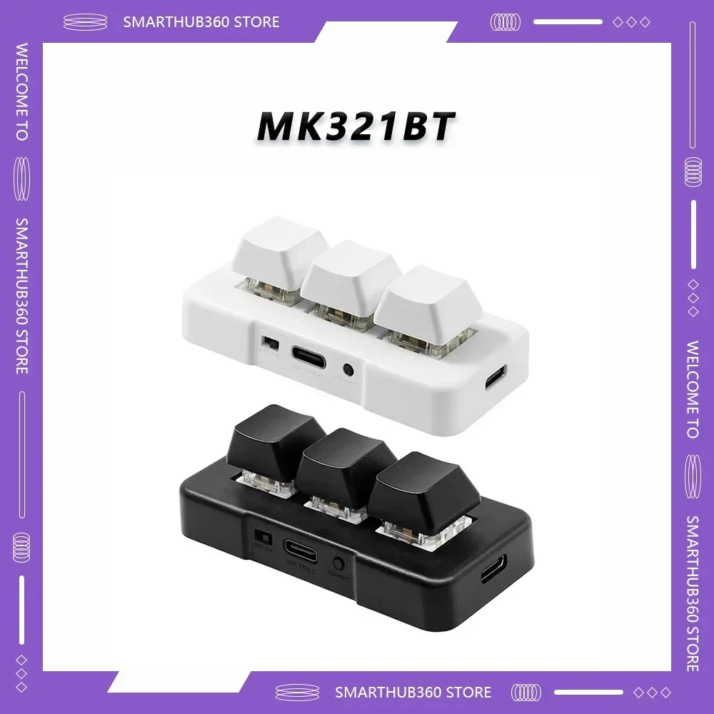 MK321BT Bluetooth беспроводной переключатель USB + BT двухрежимная клавиатура 3-клавишная мини-клавиатура по индивидуальному заказу для офисных игр мультимедийная клавиатура
MK321BT Bluetooth беспроводной переключатель USB + BT двухрежимная клавиатура 3-клавишная мини-клавиатура по индивидуальному заказу для офисных игр мультимедийная клавиатура