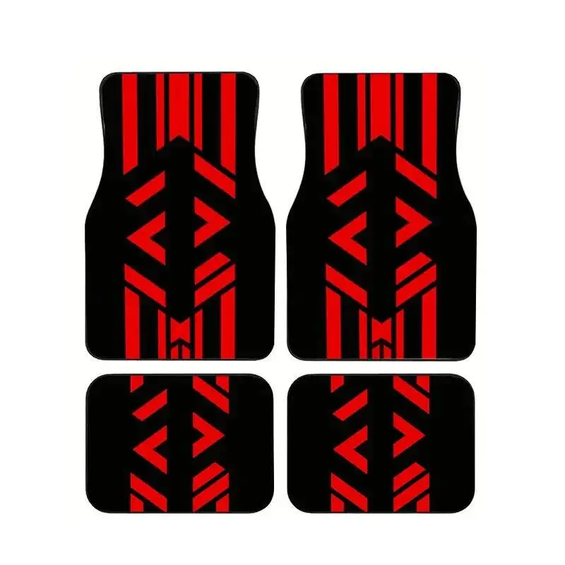 4Pcs Red & Black Arrow Geometric Car Floor Mats Universal Non-Slip Auto Foot Carpets Durable Sporty Interior for All Vehicles
4Pcs Red & Black Arrow Geometric Car Floor Mats Universal Non-Slip Auto Foot Carpets Durable Sporty Interior for All Vehicles