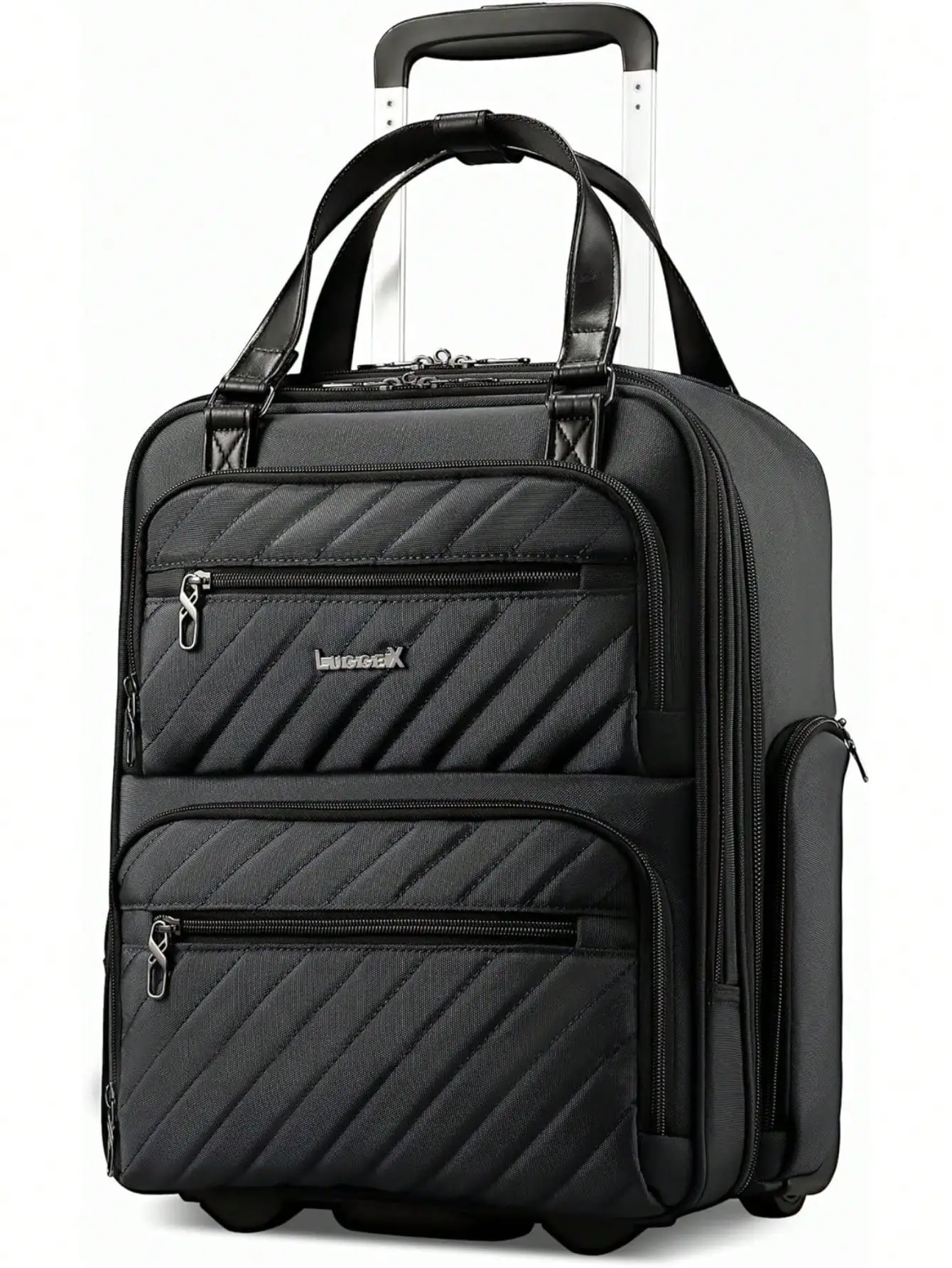 1pcs 16 Inch Underseat Carry On Luggage With Wheels, Stylish Lightweight Under Seat Luggage, Soft Sided Personal Item Suitcase For Short Trip
1pcs 16 Inch Underseat Carry On Luggage With Wheels, Stylish Lightweight Under Seat Luggage, Soft Sided Personal Item Suitcase For Short Trip