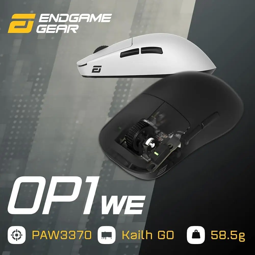 Endgame Gear Op1 4k Mouse Wireless E-Sports Game Custom Paw3370 4000hz Lightweight Mouse Accessory for Desktop Computer Gift
Endgame Gear Op1 4k Mouse Wireless E-Sports Game Custom Paw3370 4000hz Lightweight Mouse Accessory for Desktop Computer Gift