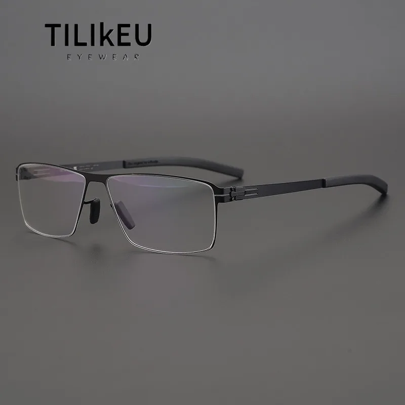 New German Brand Designer Screwless Eyewear Men's Retro Square Myopia Glasses Frames Stainless Steel Ultra-Light Eyeglasses 2026
New German Brand Designer Screwless Eyewear Men's Retro Square Myopia Glasses Frames Stainless Steel Ultra-Light Eyeglasses 2026