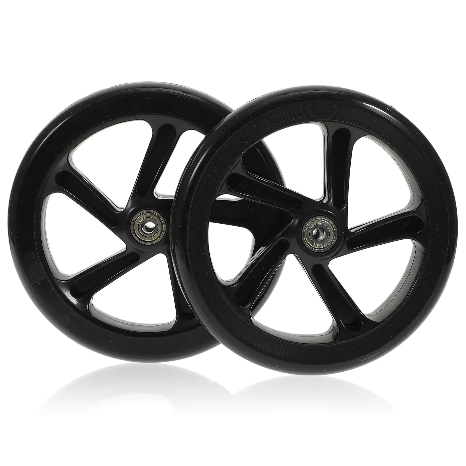 2 Pcs Caster Wheels Skateboard PU Scooter Replacement Accessories High Elastic Mute Parts Black Electric
2 Pcs Caster Wheels Skateboard PU Scooter Replacement Accessories High Elastic Mute Parts Black Electric