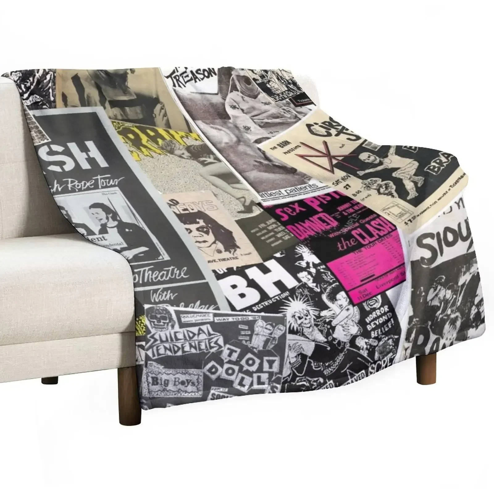Punk Flyers Collage Throw Blanket Decorative Throw Blanket Heavy Blanket Personalized Gift Custom Blanket
Punk Flyers Collage Throw Blanket Decorative Throw Blanket Heavy Blanket Personalized Gift Custom Blanket