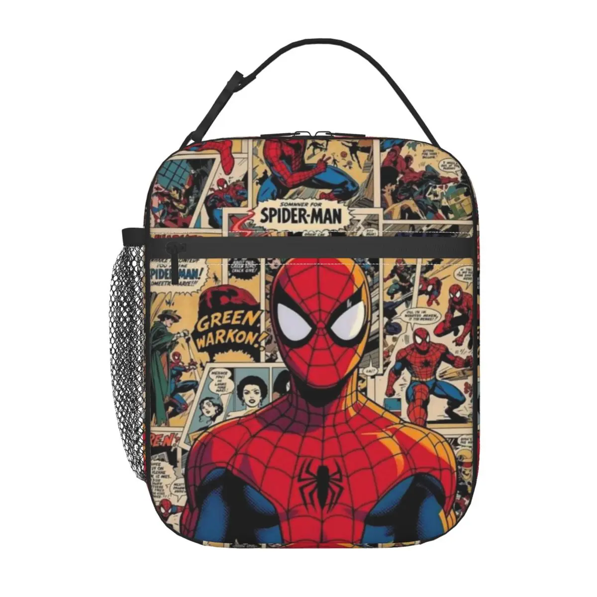 Изолированная сумка для обедов Marvel Spider-Man, подходит для работы и учебы, герметичный и сохраняющий холод контейнер для еды Avengers.
Изолированная сумка для обедов Marvel Spider-Man, подходит для работы и учебы, герметичный и сохраняющий холод контейнер для еды Avengers.