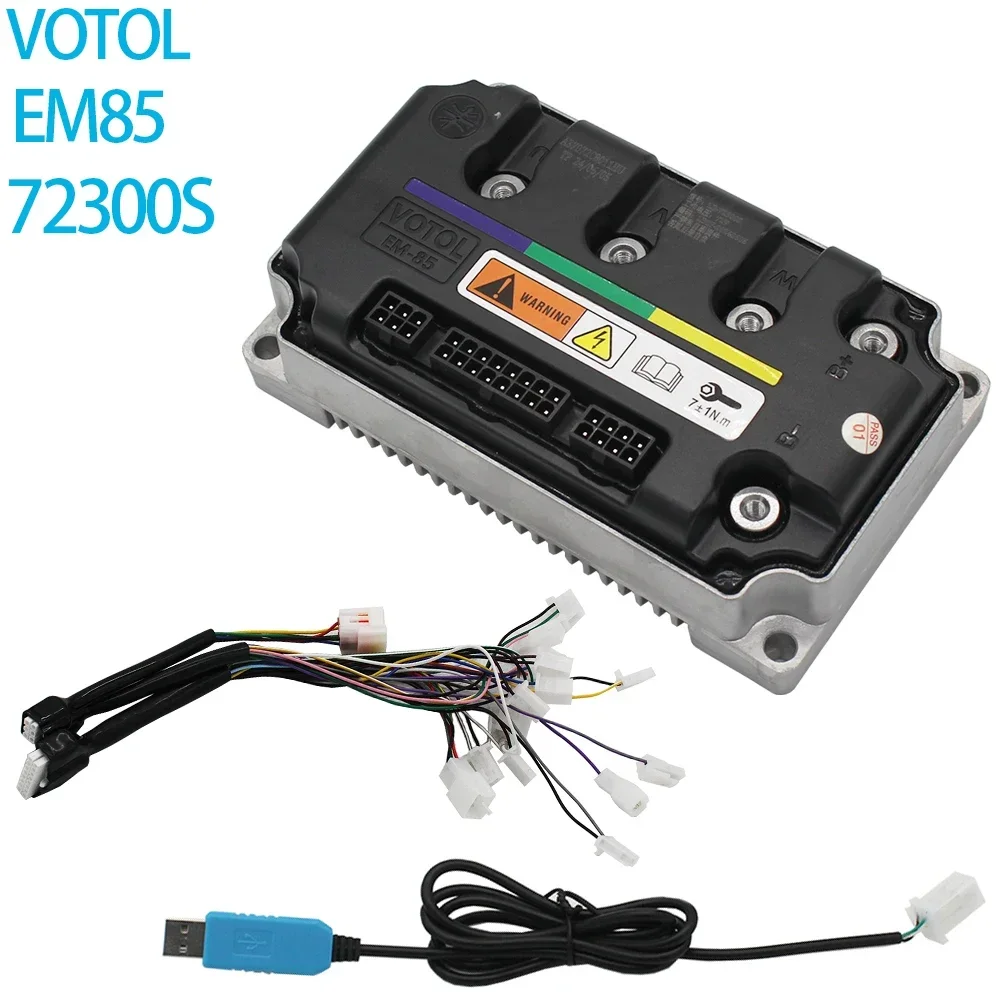 VOTOL EM85 Programmable 48V 60V 72V 85A72300S Sine Wave Controller Suitable for electric scooter 1000W-2000W motor controller
VOTOL EM85 Programmable 48V 60V 72V 85A72300S Sine Wave Controller Suitable for electric scooter 1000W-2000W motor controller