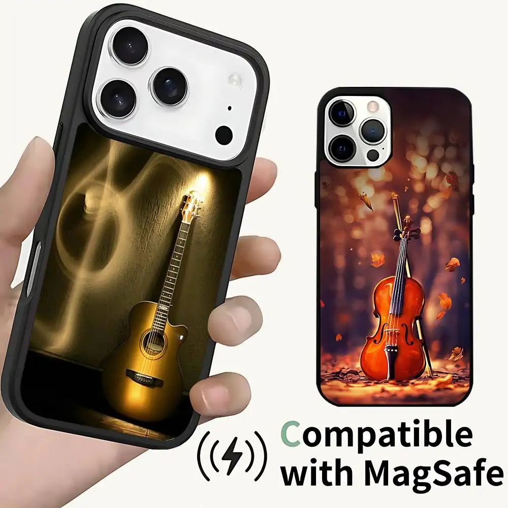 Music Musical Violin Guitar Case For iPhone 17,16,15,14,13,12,11,Pro,Max,Plus,Mini,SE4,E Magnetic Magsafe Wireless Charging
Music Musical Violin Guitar Case For iPhone 17,16,15,14,13,12,11,Pro,Max,Plus,Mini,SE4,E Magnetic Magsafe Wireless Charging