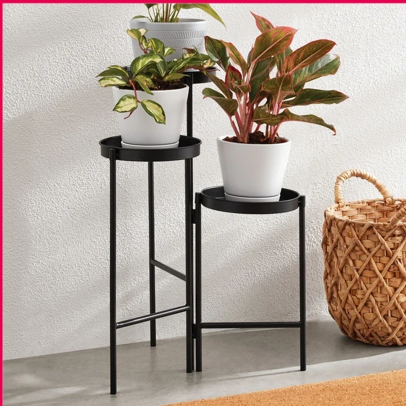 Black Metal 3 Tier Plant Stand Indoor Outdoor Flower Display Storage Rack Collapsible Design Durable Iron Construction Elegant
Black Metal 3 Tier Plant Stand Indoor Outdoor Flower Display Storage Rack Collapsible Design Durable Iron Construction Elegant
