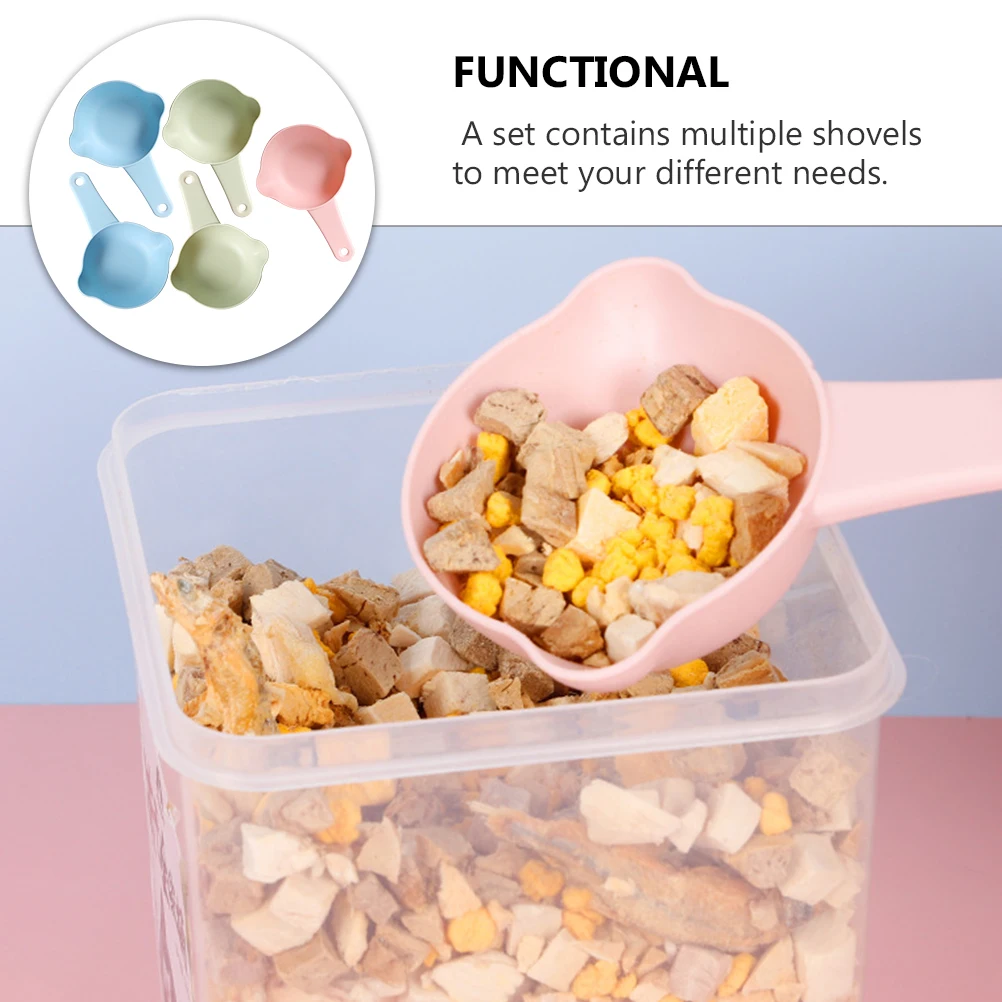 5 pcs Dog Food Scoop Set Measuring Spoons For Food Water Durable Easy Color Pet Feeding Tool Scoop Bowls Pet
5 pcs Dog Food Scoop Set Measuring Spoons For Food Water Durable Easy Color Pet Feeding Tool Scoop Bowls Pet