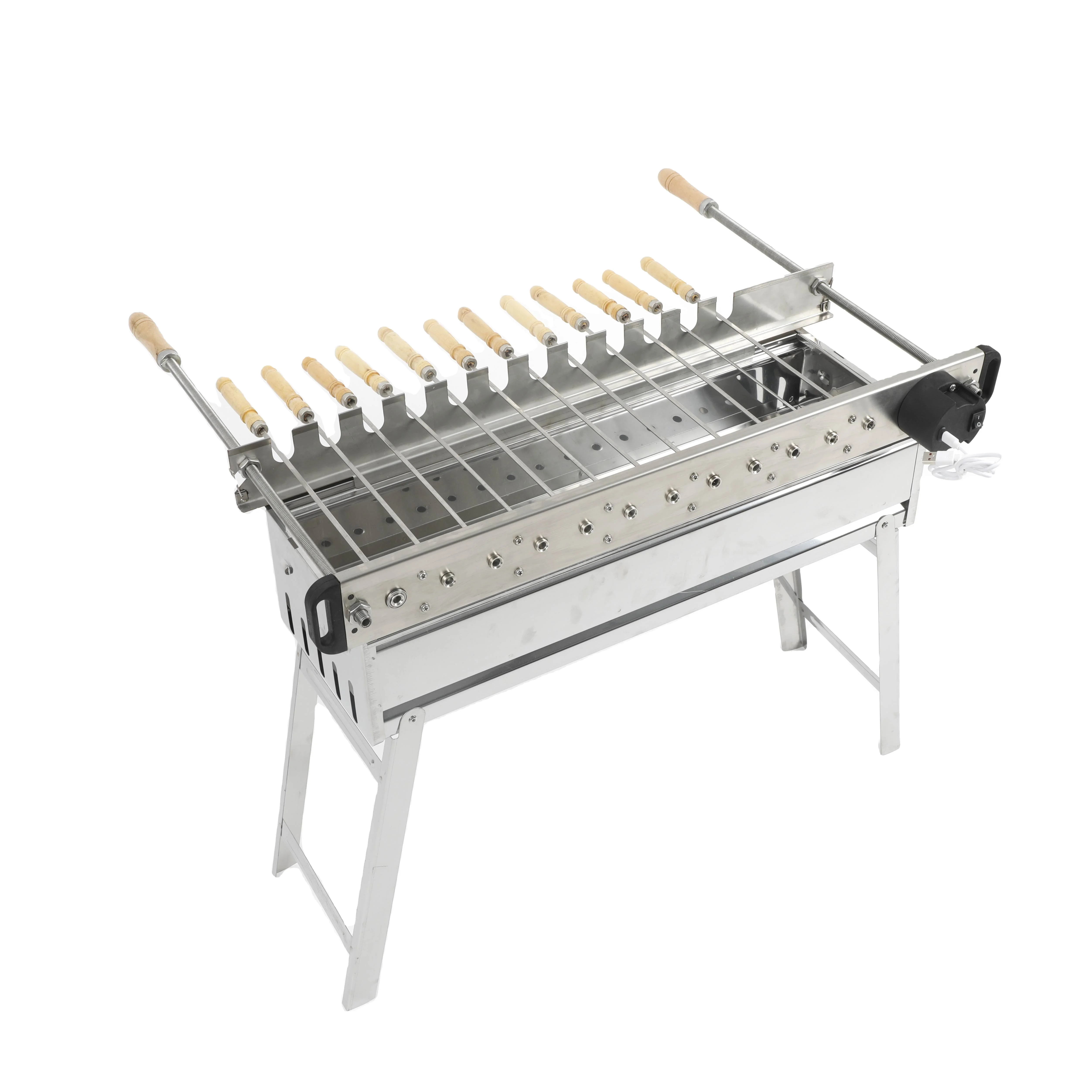 Outdoor camping Deformable stainless steel grill Rotary grill Automatic grill
Outdoor camping Deformable stainless steel grill Rotary grill Automatic grill