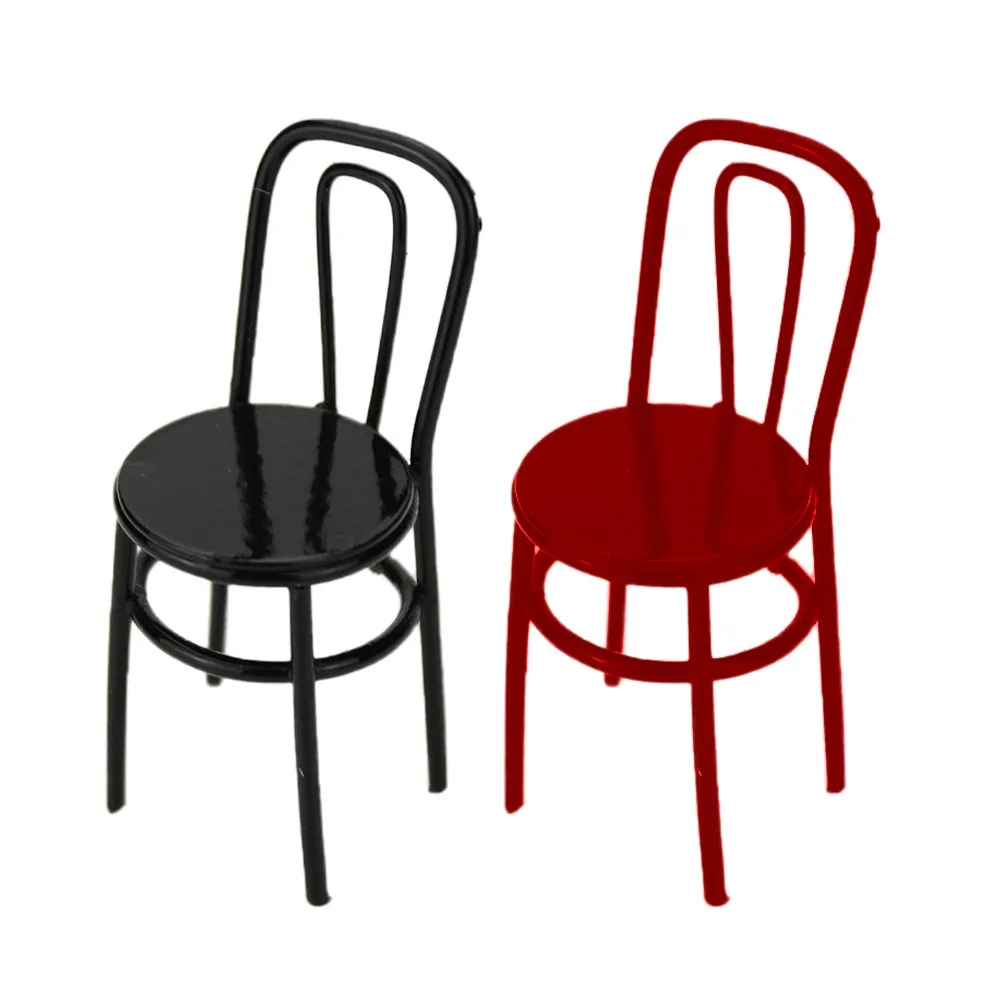2Pcs Mini Chair Vintage Alloy Lightweight Home Decor Miniature Chairs for Dollhouse Accessories Mini Room Furniture Gifts Black
2Pcs Mini Chair Vintage Alloy Lightweight Home Decor Miniature Chairs for Dollhouse Accessories Mini Room Furniture Gifts Black