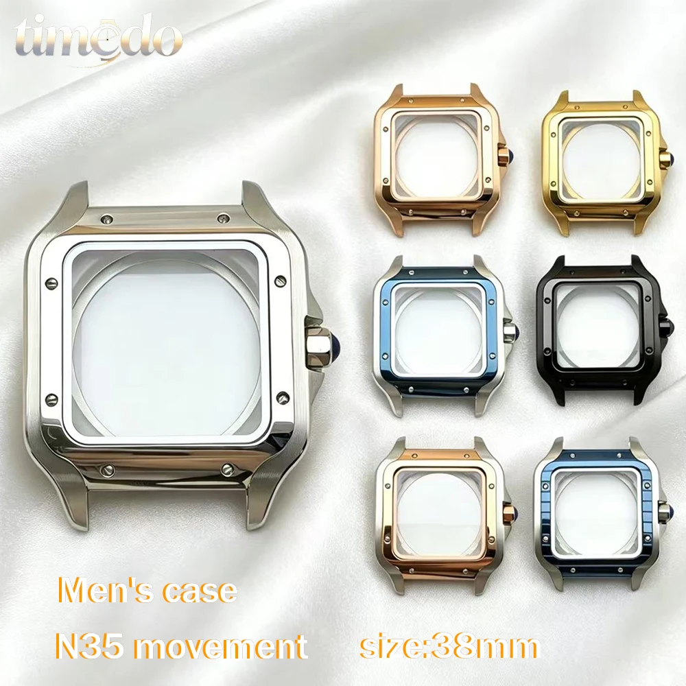 High quality NH35 case custom logo NH35 men's case 38mm square case suitable for NH35 movement accessories
High quality NH35 case custom logo NH35 men's case 38mm square case suitable for NH35 movement accessories
