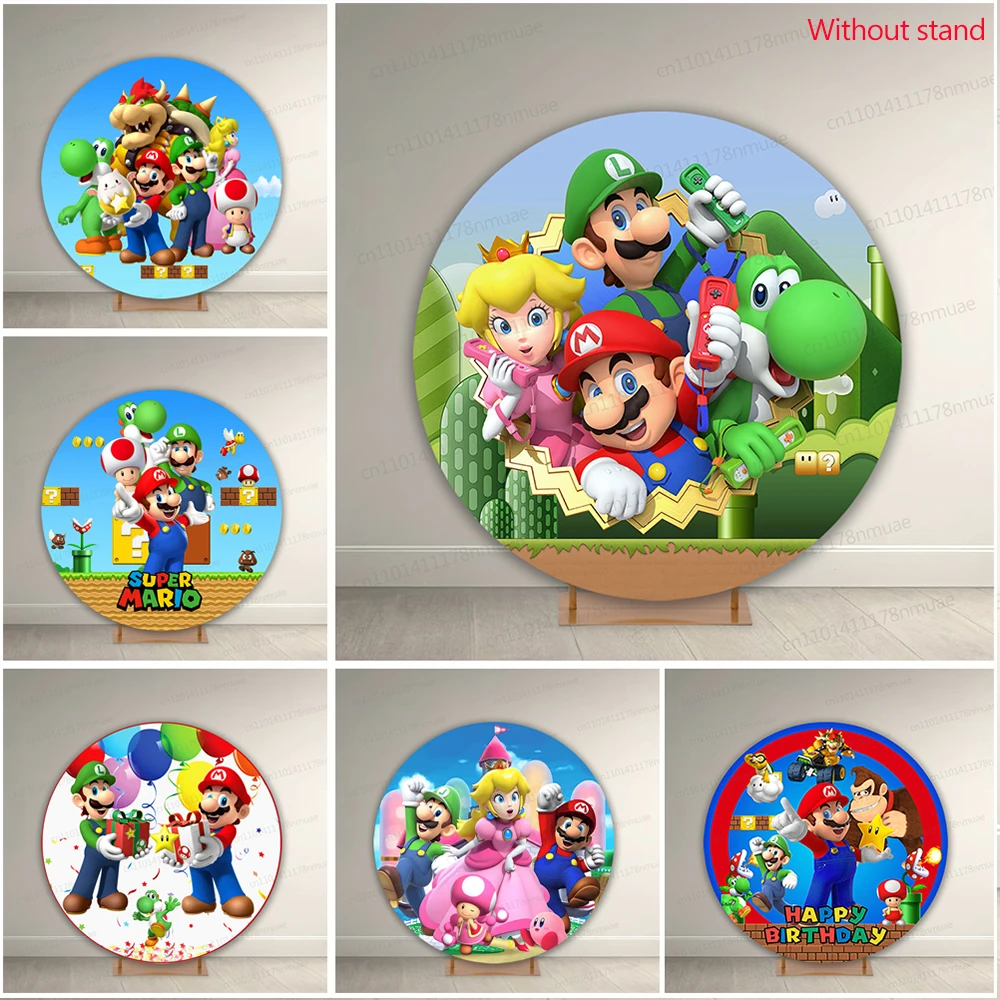 Super Mario Round Photo Backdrop Kid Birthday Baby Shower Background Personalized Size Photography Backdrop Decoration
Super Mario Round Photo Backdrop Kid Birthday Baby Shower Background Personalized Size Photography Backdrop Decoration