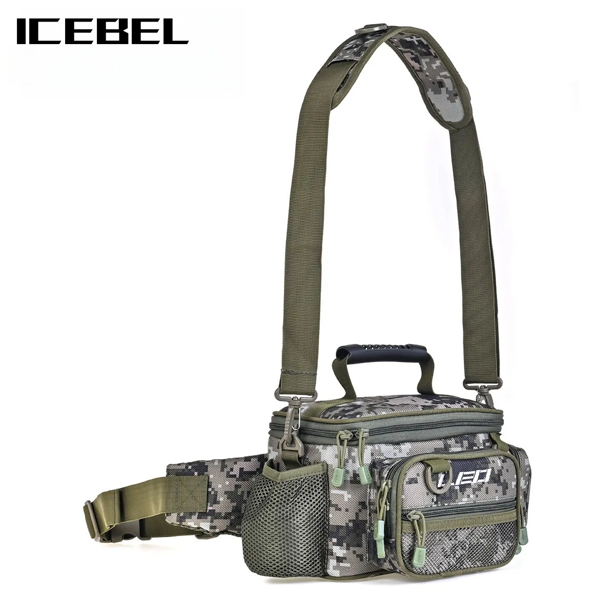ICEBEL Compact Lure Fishing Tackle Pouch, Mini Rod & Reel Organizer Bag for Spinning/Baitcasting Gear Storage
ICEBEL Compact Lure Fishing Tackle Pouch, Mini Rod & Reel Organizer Bag for Spinning/Baitcasting Gear Storage