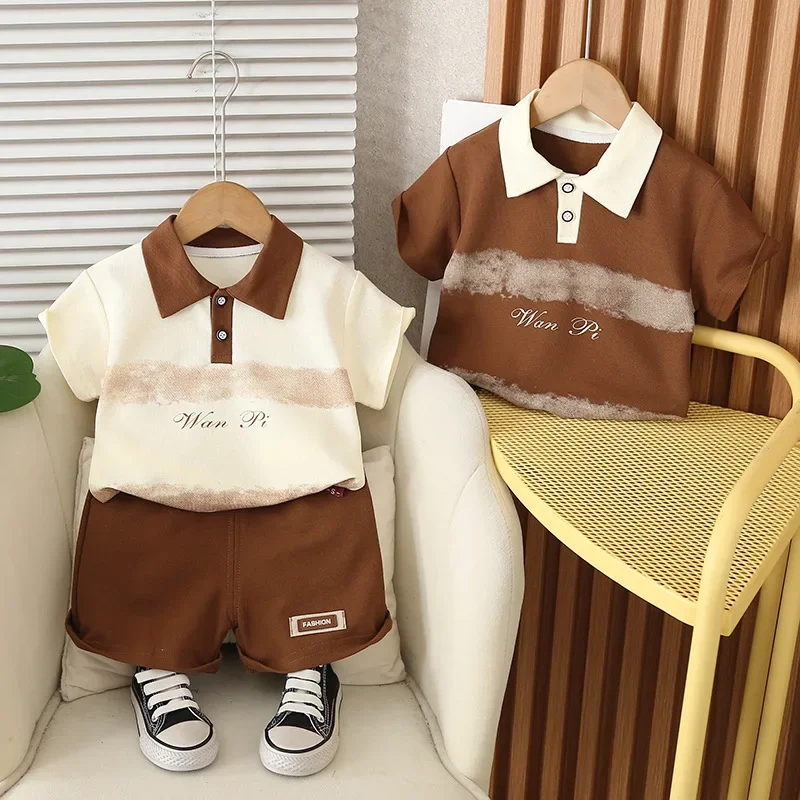 New Summer Baby Boys Clothes Children Short Sleeved T-Shirt Shorts 2Pcs/Sets Kids Clothing Suit Infant Casual Striped Costume
New Summer Baby Boys Clothes Children Short Sleeved T-Shirt Shorts 2Pcs/Sets Kids Clothing Suit Infant Casual Striped Costume