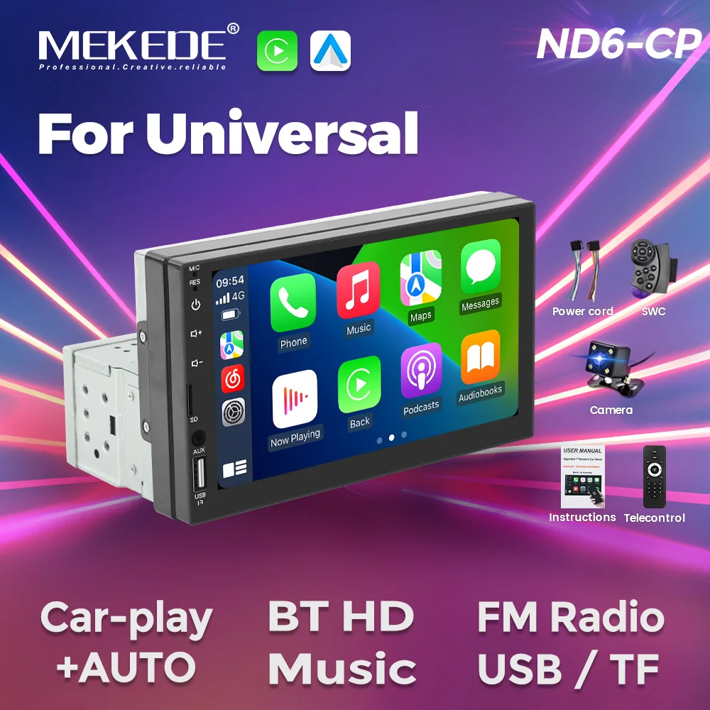 MEKEDE 7-дюймовый экран автомобильное радио Carplay + Автомобильный мультимедийный видеоплеер для стандартного сидения FM радио зеркало Lin-k BT HD видео
MEKEDE 7-дюймовый экран автомобильное радио Carplay + Автомобильный мультимедийный видеоплеер для стандартного сидения FM радио зеркало Lin-k BT HD видео
