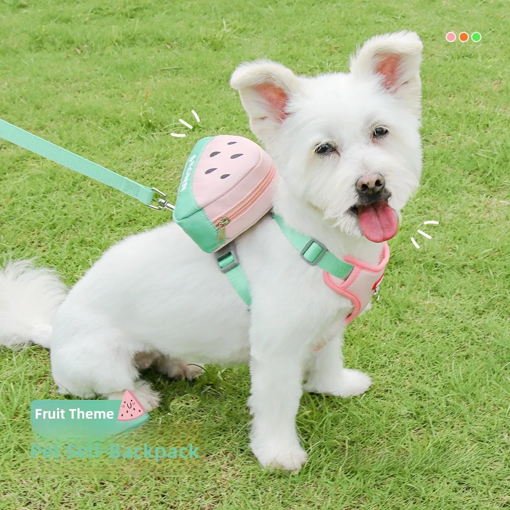 Fruit Pattern Dog Leash Backpack Harness Vest Style Walking Dog Leash Self Backpack for Small Medium Dogs Teddy Bichon Shiba Inu
Fruit Pattern Dog Leash Backpack Harness Vest Style Walking Dog Leash Self Backpack for Small Medium Dogs Teddy Bichon Shiba Inu
