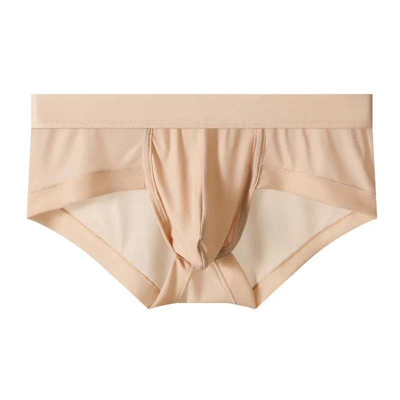 Men's Ice Silk Triangle Briefs Ultra-Thin Breathable Low Rise Underwear male Fashion U Convex Puoch Sports Underpants Daily Wear
Men's Ice Silk Triangle Briefs Ultra-Thin Breathable Low Rise Underwear male Fashion U Convex Puoch Sports Underpants Daily Wear