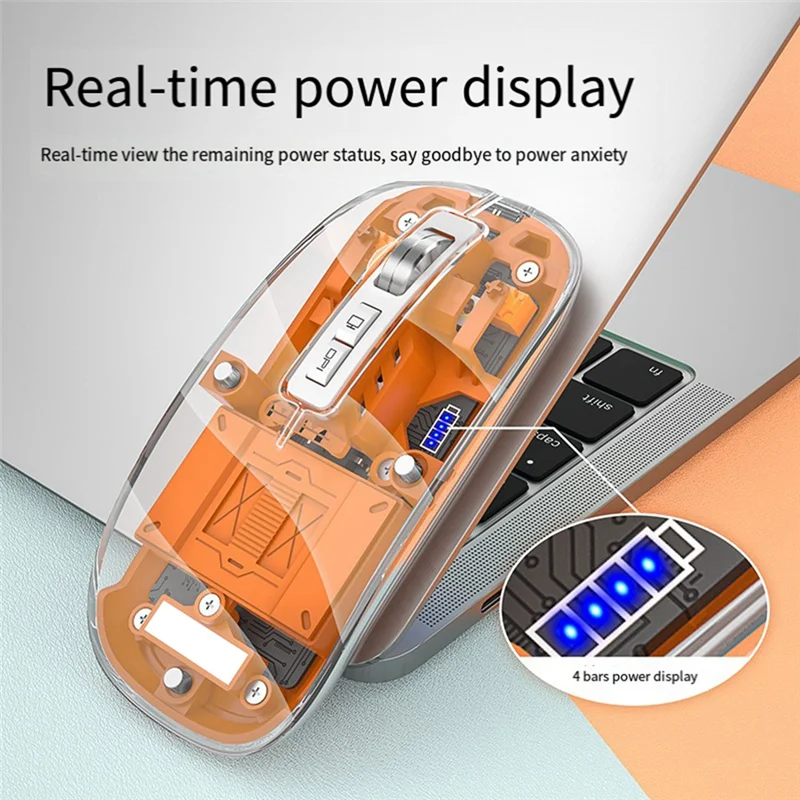 Well Made-Transparent Magnetic Triple Mode Bluetooth Compatible 2.4G Wireless Mouse One-Click Desktop Type-C Rechargeable(Blue)
Well Made-Transparent Magnetic Triple Mode Bluetooth Compatible 2.4G Wireless Mouse One-Click Desktop Type-C Rechargeable(Blue)