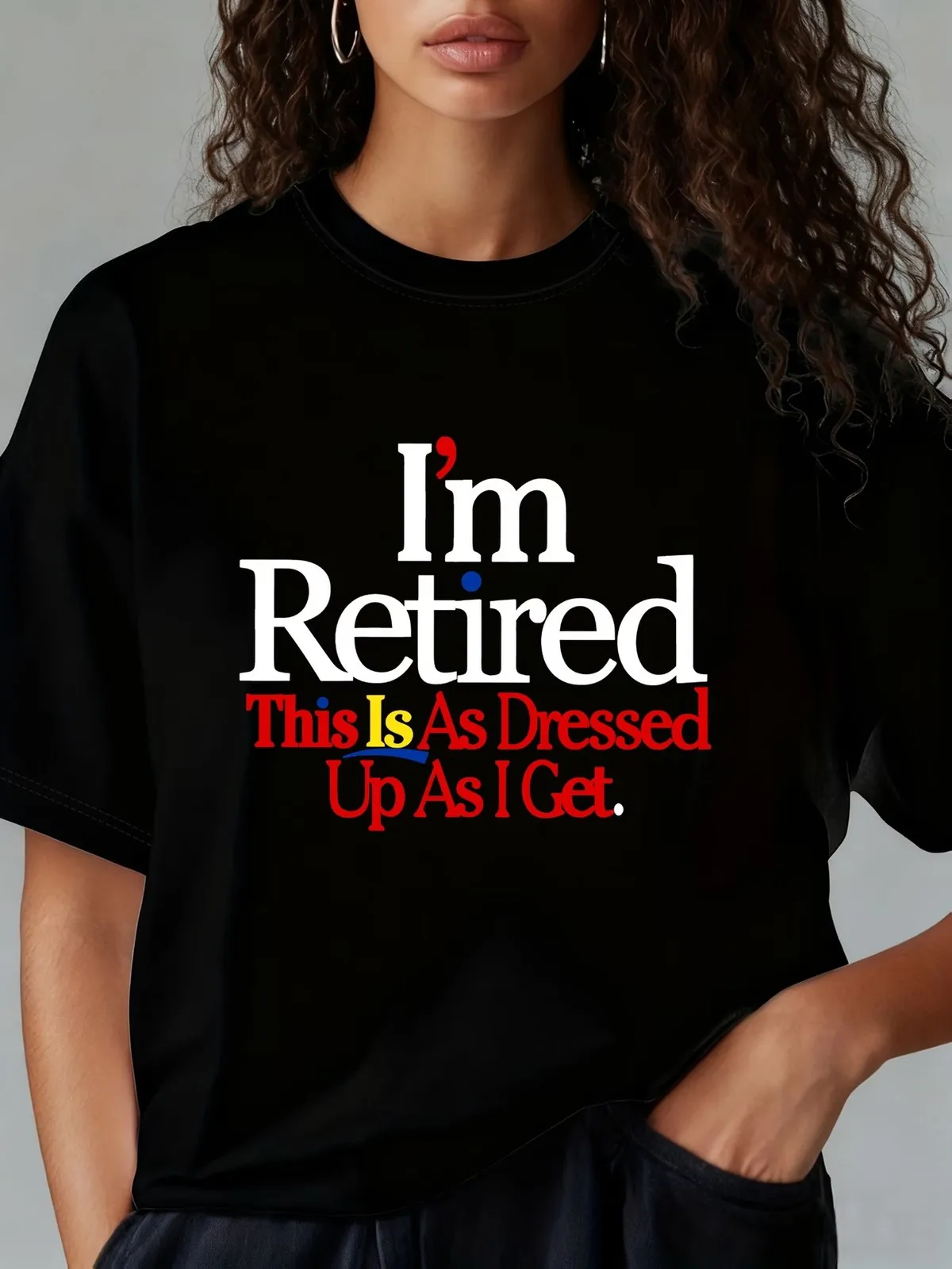 Retired Life Print Short Sleeve T-Shirt
Retired Life Print Short Sleeve T-Shirt
