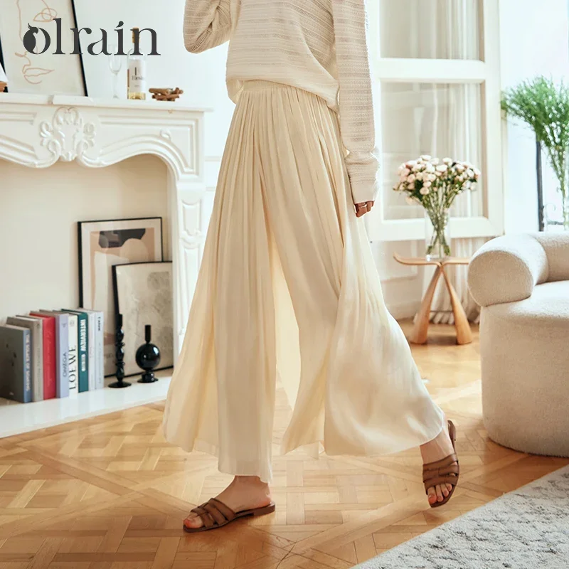 OLrain Women's Pant Skirts 2025 Spring French Style Solid Casual Wide-leg Pants Elastic High-waist Swing Trousers O24CK83810
OLrain Women's Pant Skirts 2025 Spring French Style Solid Casual Wide-leg Pants Elastic High-waist Swing Trousers O24CK83810