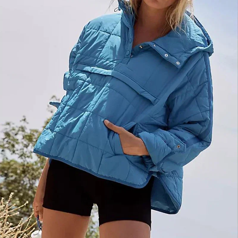 Autumn Winter Solid Color Padded Jacket For Women Fashion Pockets Long Sleeves Hooded Pullovers Japanese And Korean Casual Coats
Autumn Winter Solid Color Padded Jacket For Women Fashion Pockets Long Sleeves Hooded Pullovers Japanese And Korean Casual Coats