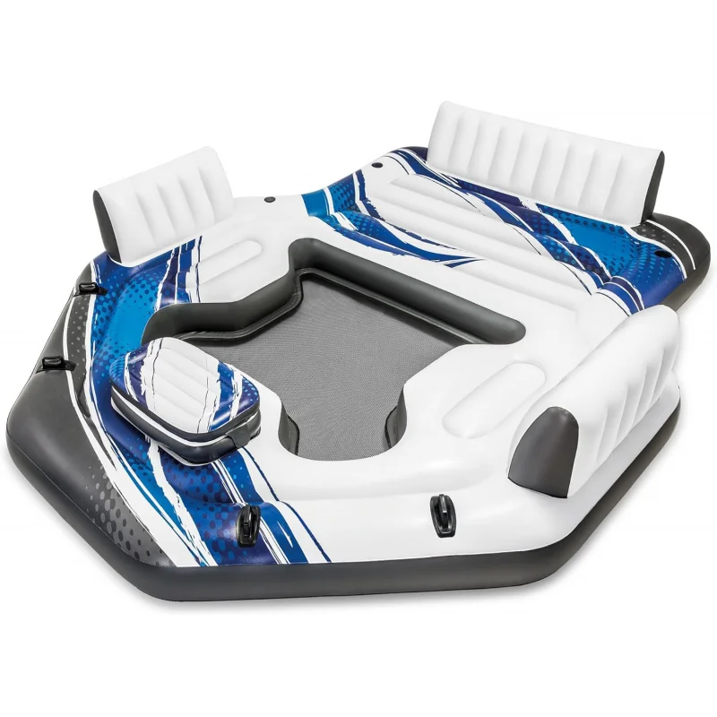 Inflatable 5-Person Pool Island Raft, Floating Lounger with Backrests, Built-in Cooler & 4 Cupholders Lake, Outdoor
Inflatable 5-Person Pool Island Raft, Floating Lounger with Backrests, Built-in Cooler & 4 Cupholders Lake, Outdoor