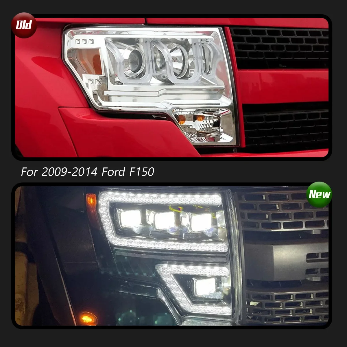 Car LED Lights Front Lamps Headlights Assembly For Ford F150 2009-2014 DRL Start-up Animation Running Light
Car LED Lights Front Lamps Headlights Assembly For Ford F150 2009-2014 DRL Start-up Animation Running Light