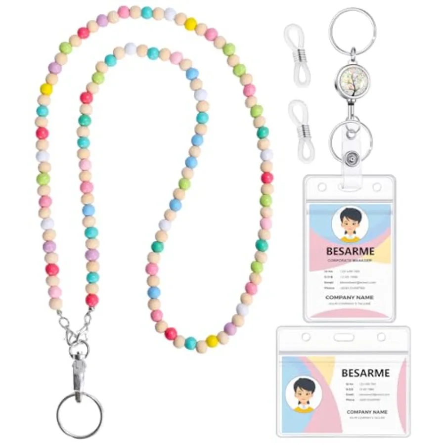 Lanyards for ID Badges Teacher Gifts Cute en Beaded Lanyard ID Holder Retractable Badge Reel Keys Eyeglass Chains for Women
Lanyards for ID Badges Teacher Gifts Cute en Beaded Lanyard ID Holder Retractable Badge Reel Keys Eyeglass Chains for Women