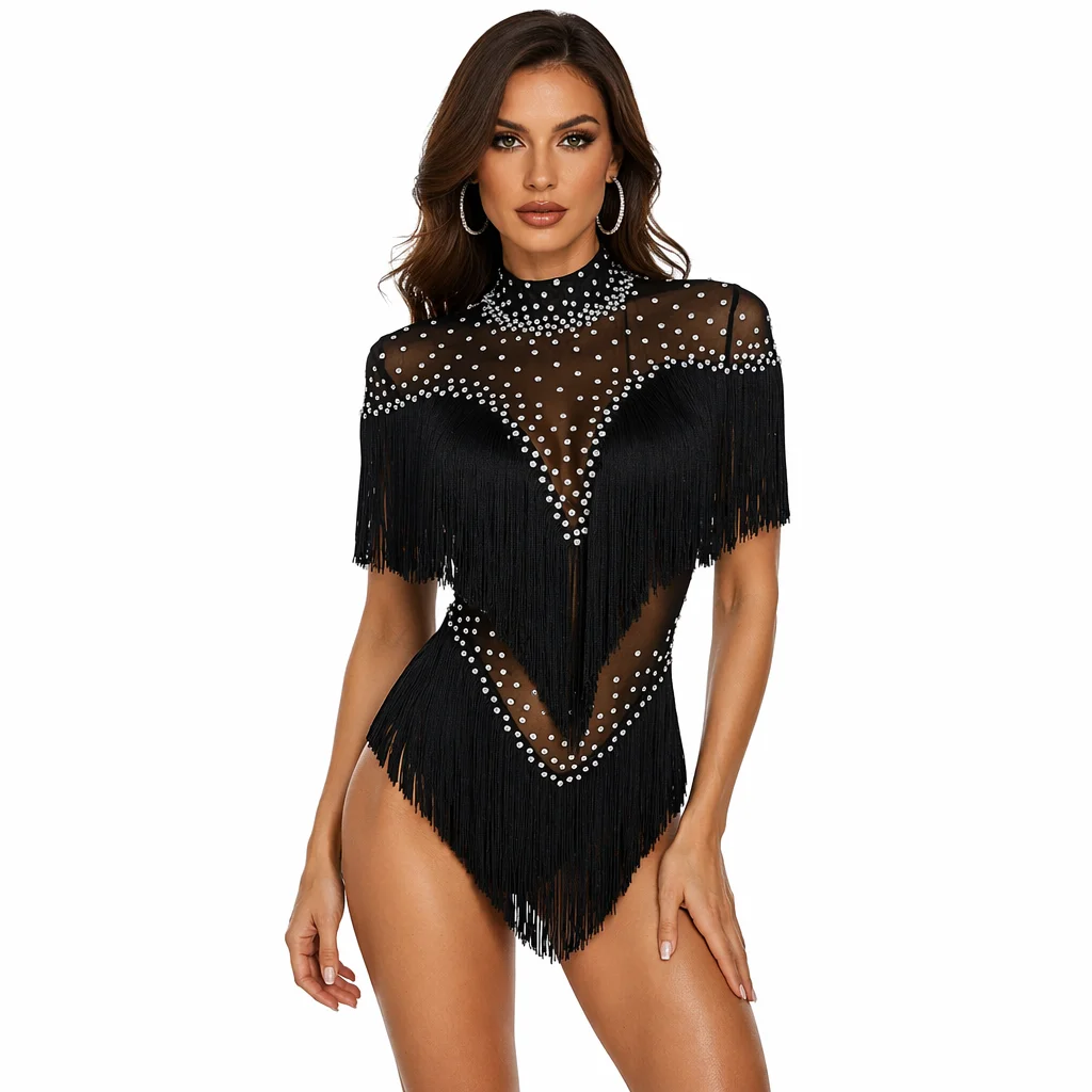 fashion Rhinestone tassel stage performance one piece bodysuits women club party gogo dancer leotard showgirl festival outfit
fashion Rhinestone tassel stage performance one piece bodysuits women club party gogo dancer leotard showgirl festival outfit