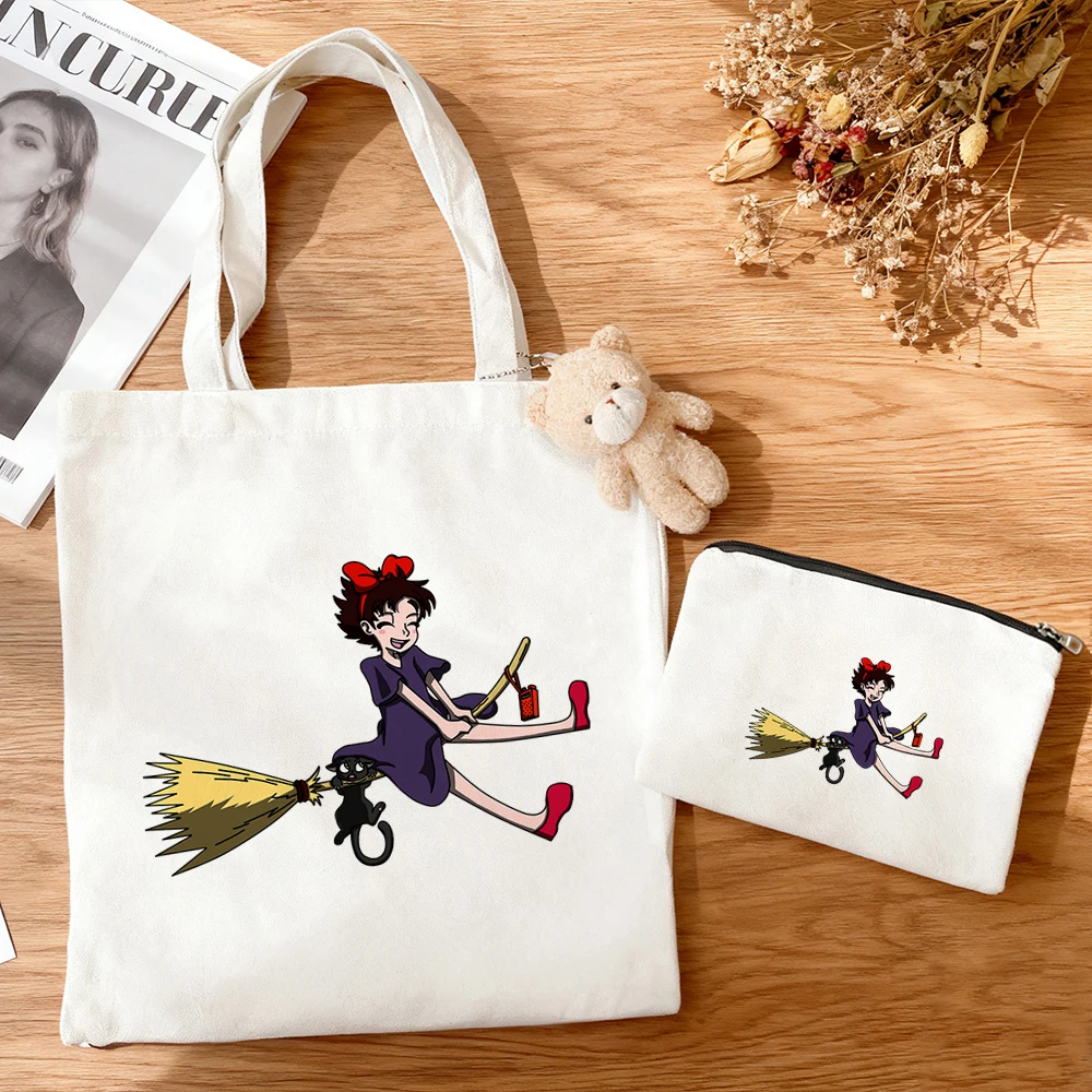 3pcs/set Large Capacity Kiki's Delivery Service Kiki Witch Canvas Tote Bag Kawaii Anime Girl Print Studio Ghibli Gift Eco Bag
3pcs/set Large Capacity Kiki's Delivery Service Kiki Witch Canvas Tote Bag Kawaii Anime Girl Print Studio Ghibli Gift Eco Bag