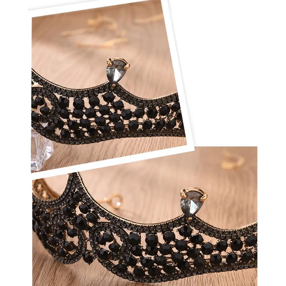Rhinestone Bridal Hair Large For Women Retro Classic Wedding Rhinestone Party Retro Crown Classic Crown Black
Rhinestone Bridal Hair Large For Women Retro Classic Wedding Rhinestone Party Retro Crown Classic Crown Black