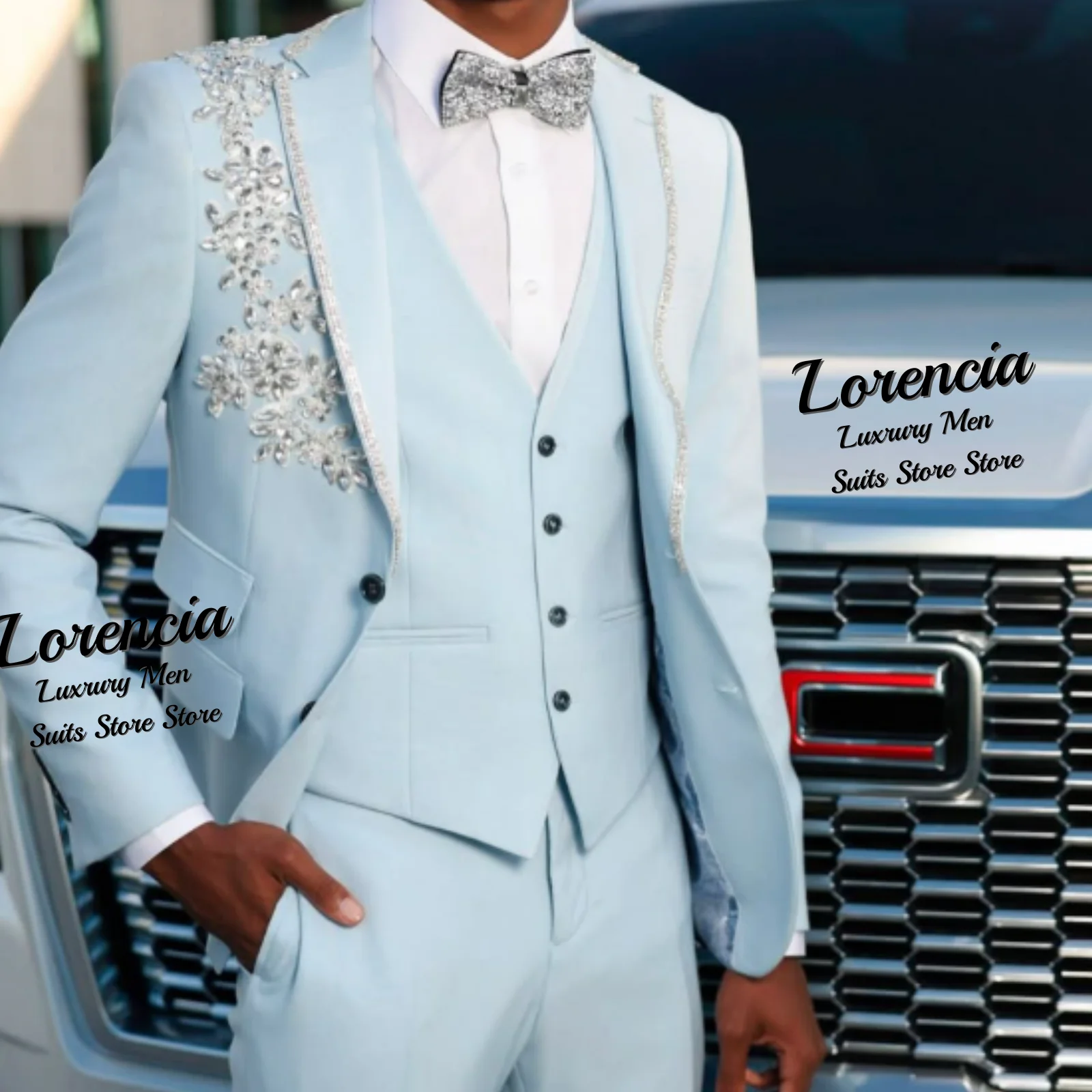 Customized Elegant Jewelry Gem Men Suit 3 Pieces Set Male Party Blazers High Quality Groom Evening Tuxedos Slim Rhinestome Homme
Customized Elegant Jewelry Gem Men Suit 3 Pieces Set Male Party Blazers High Quality Groom Evening Tuxedos Slim Rhinestome Homme