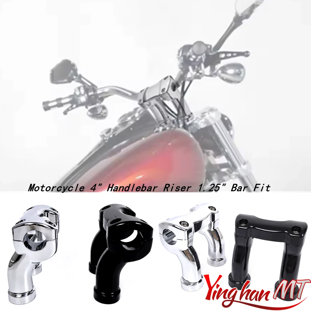 Motorcycle 4" Handlebar Riser 1.25" Bar Fit For Harley Softail FLSTC Deluxe Fat boy Slim Dyna Fat bob Street bob Low Rider 88-24
Motorcycle 4" Handlebar Riser 1.25" Bar Fit For Harley Softail FLSTC Deluxe Fat boy Slim Dyna Fat bob Street bob Low Rider 88-24