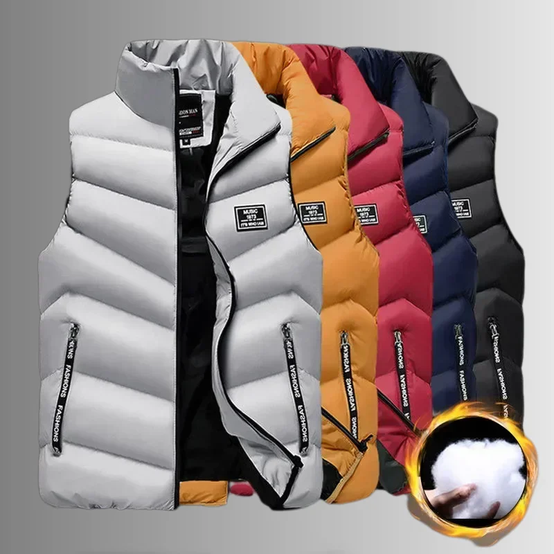 2025 Новый пуховый хлопковый жилет больших размеров, мужская куртка без рукавов, модный жилет, зимние мужские повседневные пальто, мужской теплый хлопковый утепленный жилет
2025 Новый пуховый хлопковый жилет больших размеров, мужская куртка без рукавов, модный жилет, зимние мужские повседневные пальто, мужской теплый хлопковый утепленный жилет