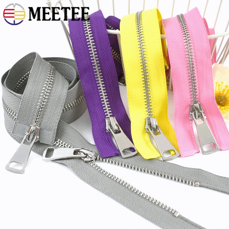 1/2Pcs Meetee 5# Metal Zippers 70/90/120cm Double Sliders Open-End Zips Bag Jacket Closure Zipper Repair Kit Sewing Accessories
1/2Pcs Meetee 5# Metal Zippers 70/90/120cm Double Sliders Open-End Zips Bag Jacket Closure Zipper Repair Kit Sewing Accessories