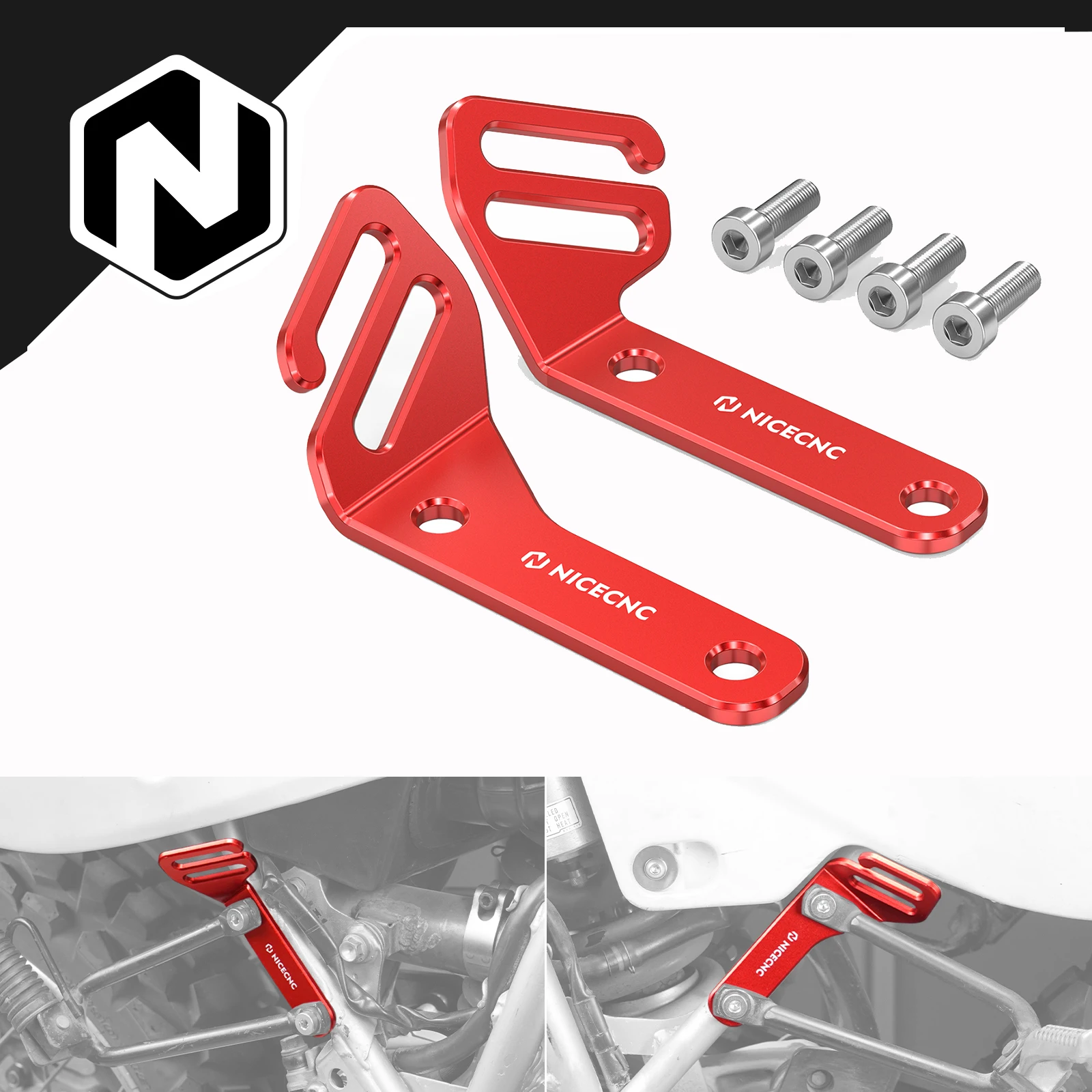 NICECNC For Honda XR650L 1993-2025 Fixed Strap Bracket Mount XR 650L 650 L 93-25 2024 2023 2022 2021 5052 Aluminium Red Black
NICECNC For Honda XR650L 1993-2025 Fixed Strap Bracket Mount XR 650L 650 L 93-25 2024 2023 2022 2021 5052 Aluminium Red Black
