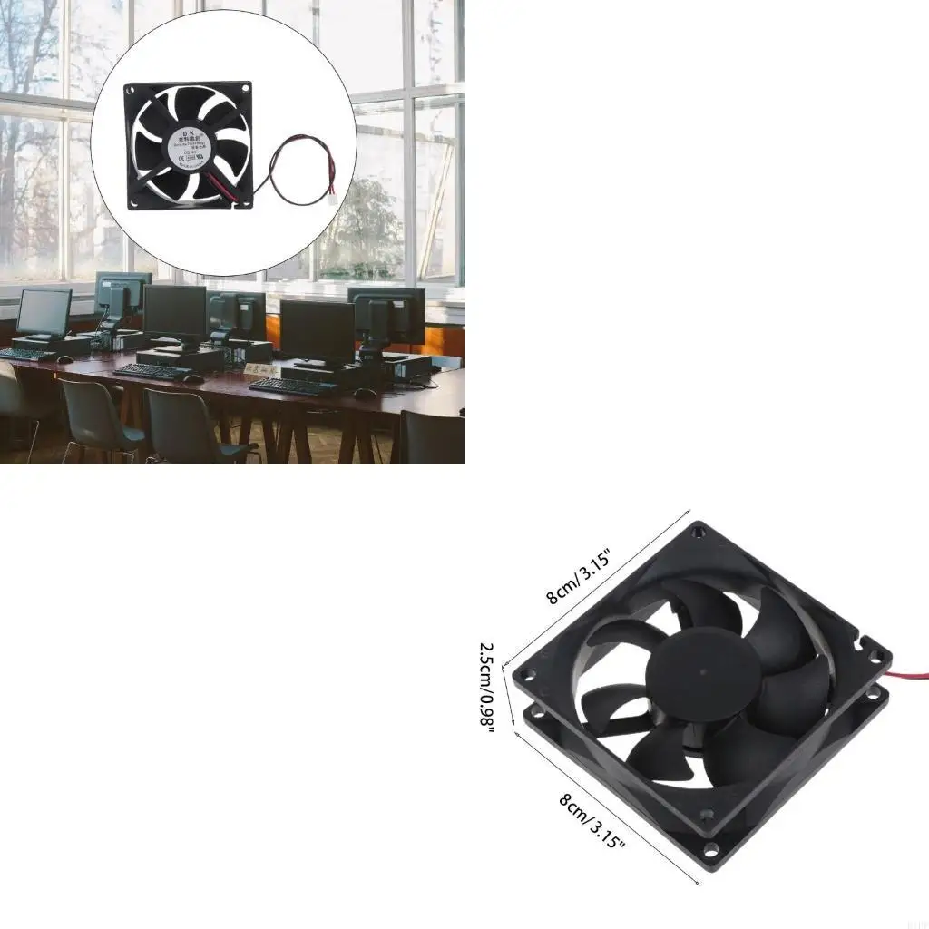 E1PF 80mm/3.15 inch for DC Fan 12V 5V 24V Computer Fan 2 Pin 2.54 8025 High Performance Cooling Fan 3300RPM
E1PF 80mm/3.15 inch for DC Fan 12V 5V 24V Computer Fan 2 Pin 2.54 8025 High Performance Cooling Fan 3300RPM
