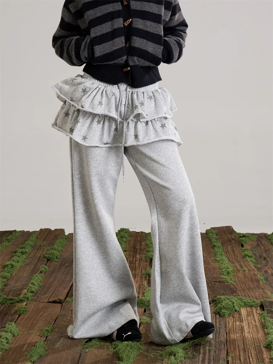 Американские ретро-брюки с принтом звезд, широкие, женские, с эффектом стройности, повседневные, с легким расклешением, длинные, с эффектом «шторы», повседневные брюки
Американские ретро-брюки с принтом звезд, широкие, женские, с эффектом стройности, повседневные, с легким расклешением, длинные, с эффектом «шторы», повседневные брюки