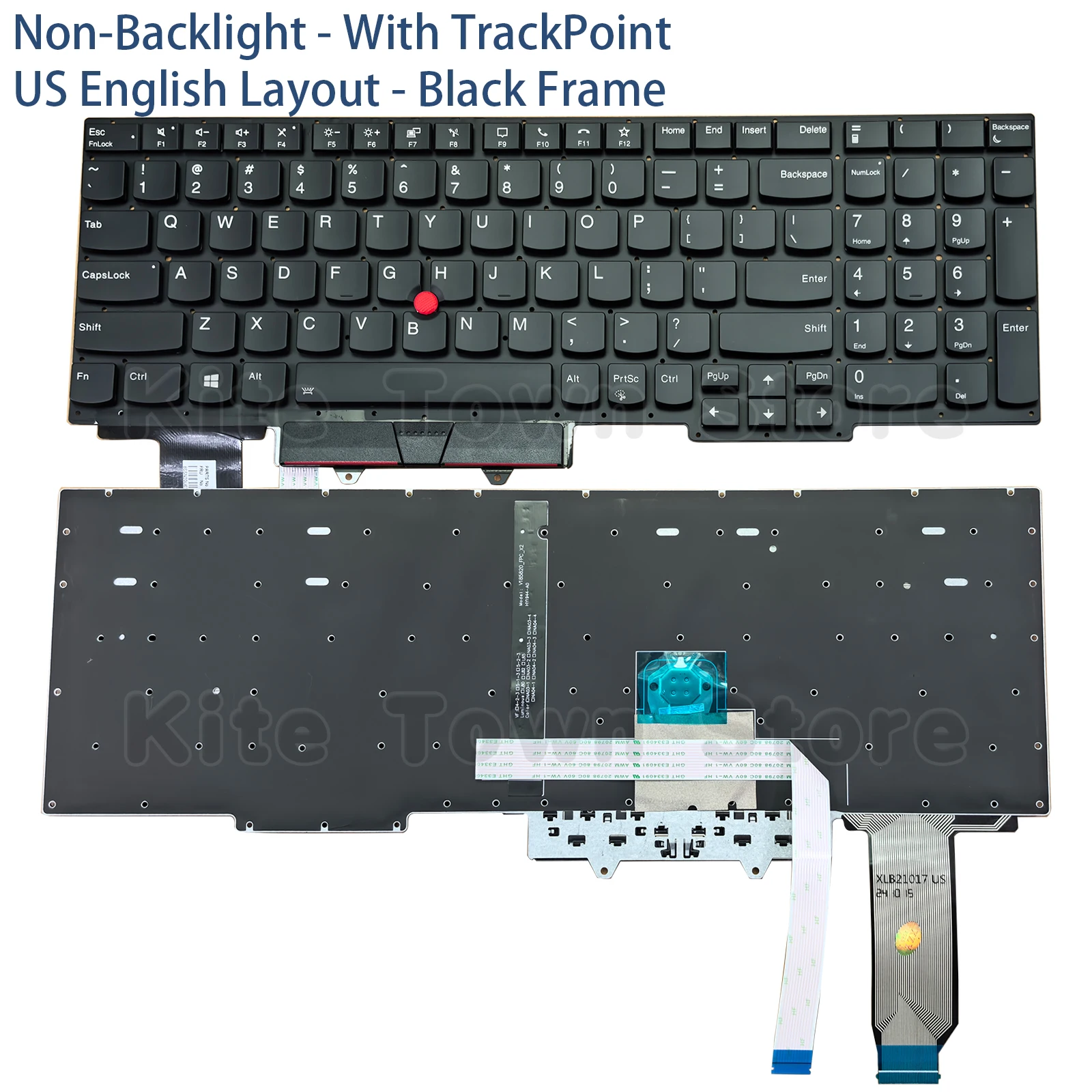 New US Layout Laptop Keyboard Backlit w/ Pointer for Lenovo Thinkpad E15 Gen2 Gen3 Gen4 R15 Gen2 Gen3 Gen4
New US Layout Laptop Keyboard Backlit w/ Pointer for Lenovo Thinkpad E15 Gen2 Gen3 Gen4 R15 Gen2 Gen3 Gen4