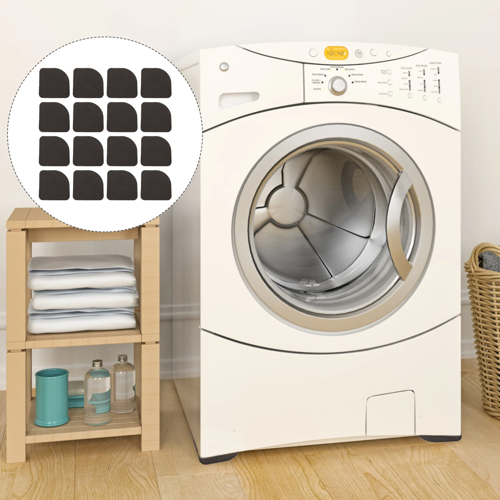 24 Pcs Shockproof Furniture Pads for Washing Machine Dryer Non Slip Wear Resistant Floor Protectors EVA Material Household
24 Pcs Shockproof Furniture Pads for Washing Machine Dryer Non Slip Wear Resistant Floor Protectors EVA Material Household