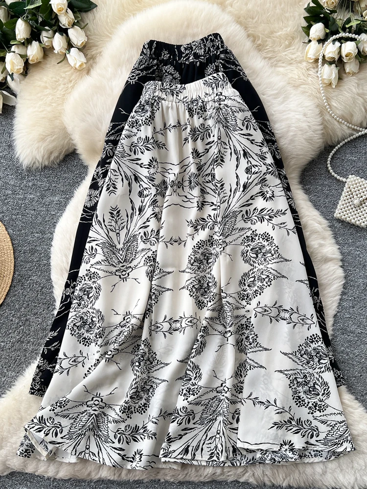 Женская юбка миди А-силуэта с ретро-принтом, плиссированная, с завышенной талией, стройнящая, средней длины, в корейском стиле, весенняя мода
Женская юбка миди А-силуэта с ретро-принтом, плиссированная, с завышенной талией, стройнящая, средней длины, в корейском стиле, весенняя мода