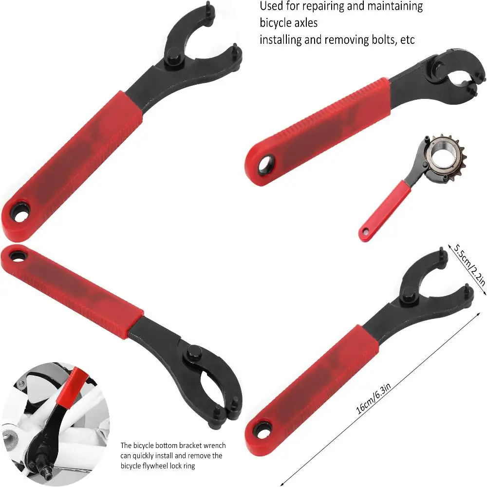 Professional, durable steel bicycle freewheel wrench remover - Efficient and strong tool with comfortable rubber handle for avid
Professional, durable steel bicycle freewheel wrench remover - Efficient and strong tool with comfortable rubber handle for avid