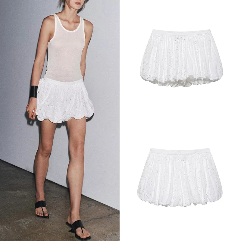 Elegant Embroidered Balloon Short Pants Casual Women's Style High Waist Straight Leg Pants Polyester Fiber Summer 2025
Elegant Embroidered Balloon Short Pants Casual Women's Style High Waist Straight Leg Pants Polyester Fiber Summer 2025