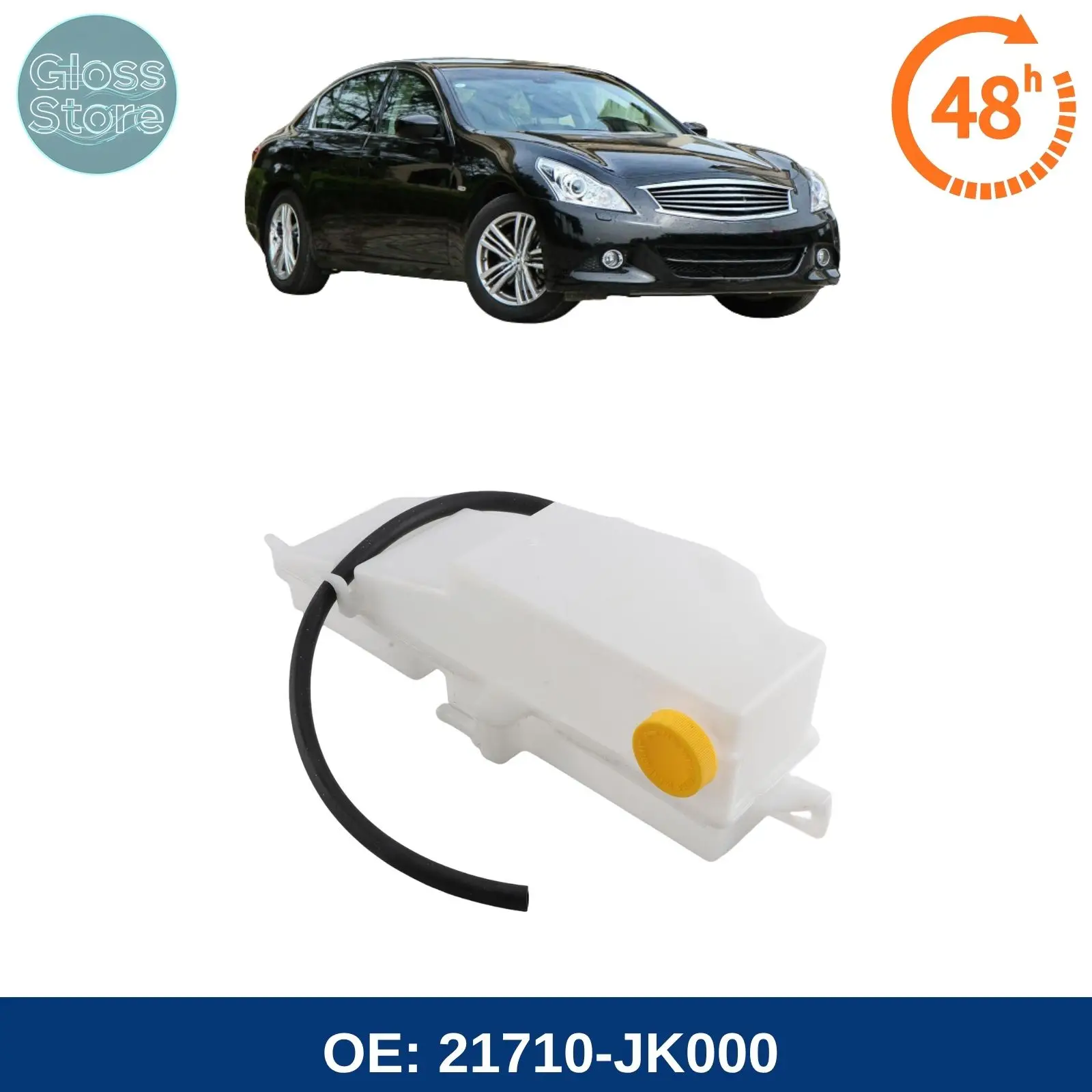 21710-JK000 Coolant Expansion Reservoir Tank For Infiniti G25 G35 G37 Q40 Q60 2007-2015
21710-JK000 Coolant Expansion Reservoir Tank For Infiniti G25 G35 G37 Q40 Q60 2007-2015