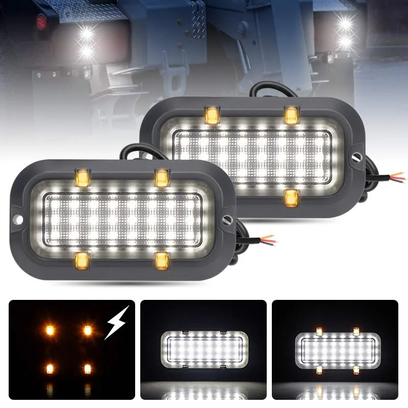 2X Universal Rectangle LED License Plate Tag Light DRL White For Truck Trailer
2X Universal Rectangle LED License Plate Tag Light DRL White For Truck Trailer