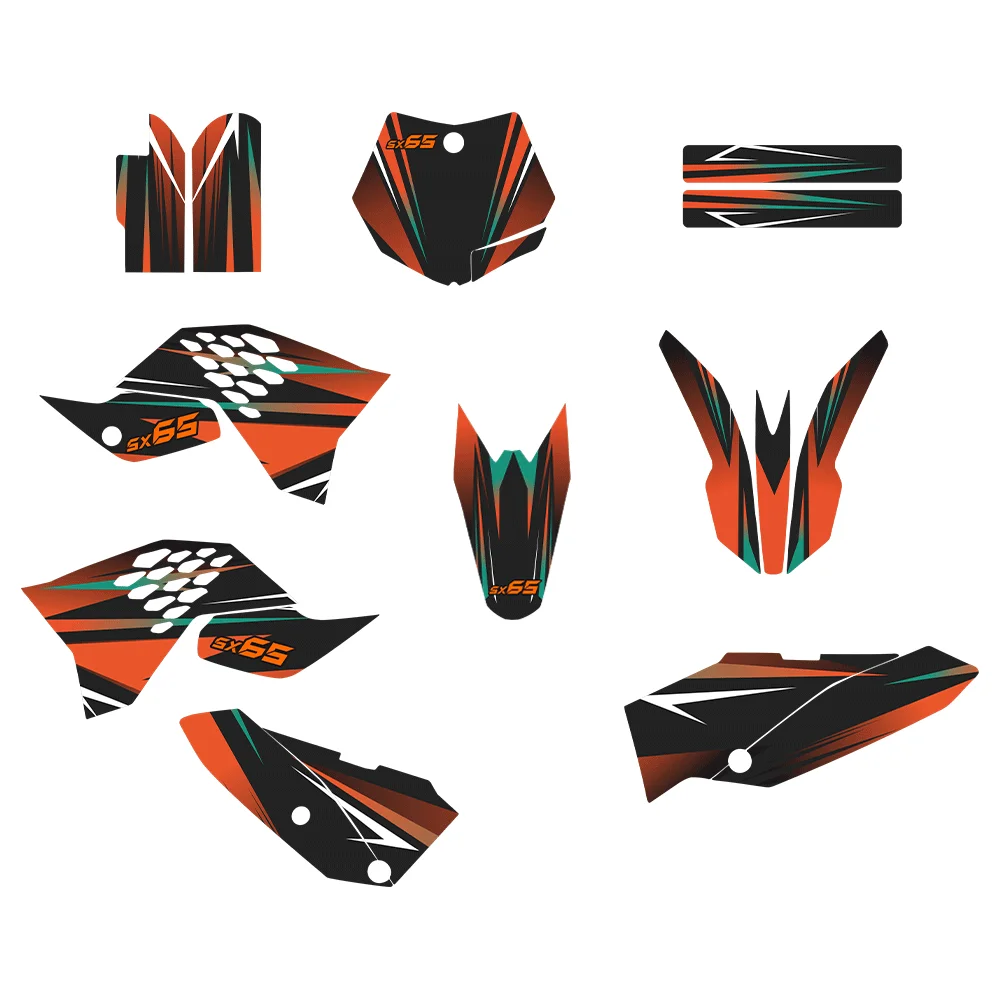 Full Set Off-Road Body Decals Graphics Kit for KTM SX65 2009-2015 Waterproof Scratch-Resistant UV Durable
Full Set Off-Road Body Decals Graphics Kit for KTM SX65 2009-2015 Waterproof Scratch-Resistant UV Durable