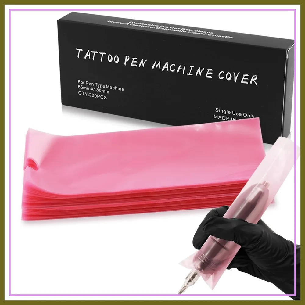 Large Pen Machine Covers, 200pcs Disposable Tattoo Machine Wrap for Most Wireless Tattoo Pens
Large Pen Machine Covers, 200pcs Disposable Tattoo Machine Wrap for Most Wireless Tattoo Pens