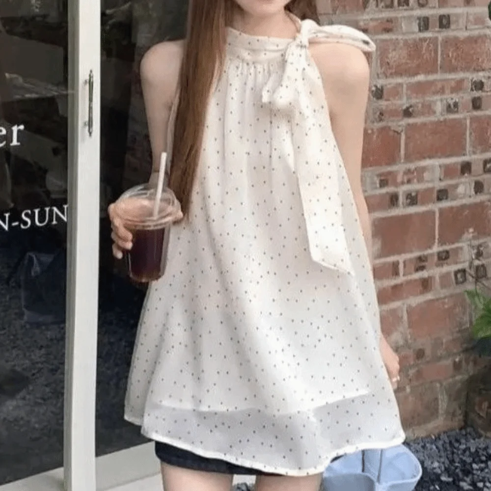 Streetwear Bow Polka Dot Shirt Retro Y2k Women's Puff Shirt French Style Gentle Chiffon Shirt Female
Streetwear Bow Polka Dot Shirt Retro Y2k Women's Puff Shirt French Style Gentle Chiffon Shirt Female